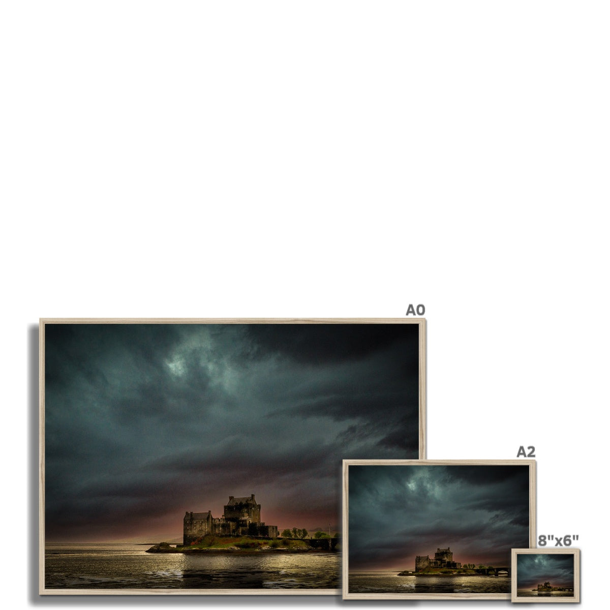 A Brooding Eilean Donan Castle Scottish Landscape Photography | Framed Print