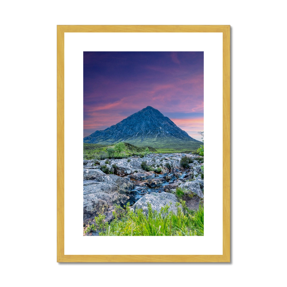 Buachaille Etive Mor Dawn Glencoe Scottish Landscape Photography | Antique Framed & Mounted Prints From Scotlands From Scotland