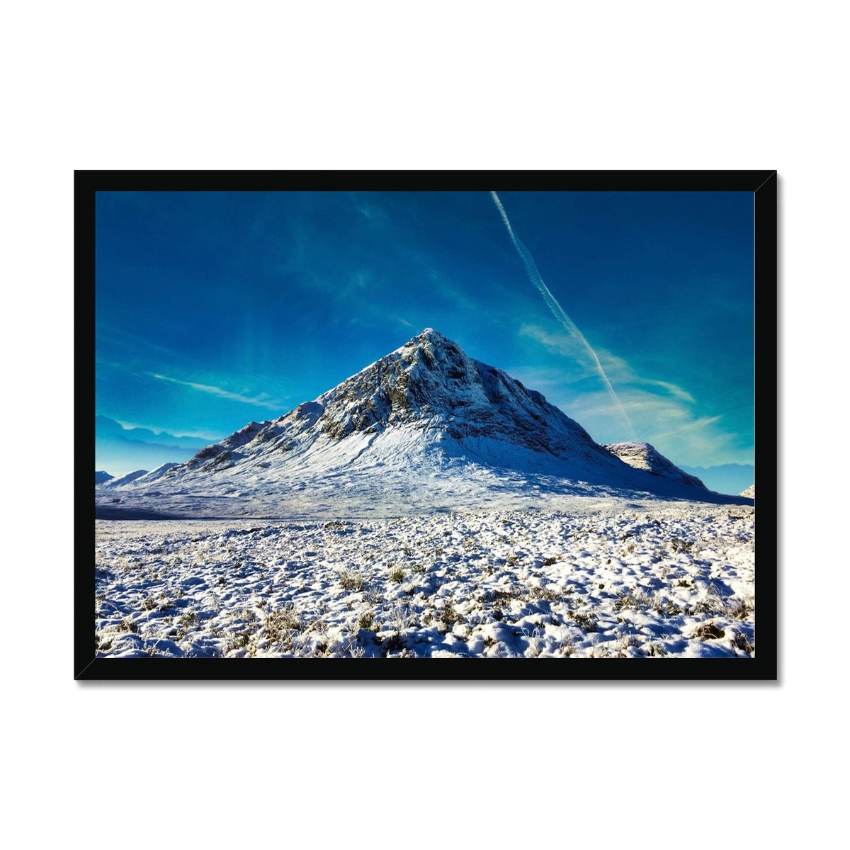 Buachaille Etive Mor Snow Glencoe Scottish Landscape Photography | Framed Print