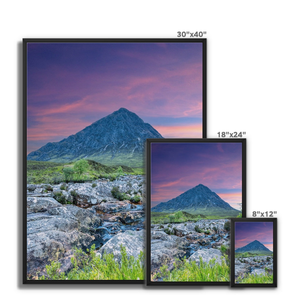 Buachaille Etive Mor Dawn Glencoe Scottish Landscape Photography | Framed Canvas