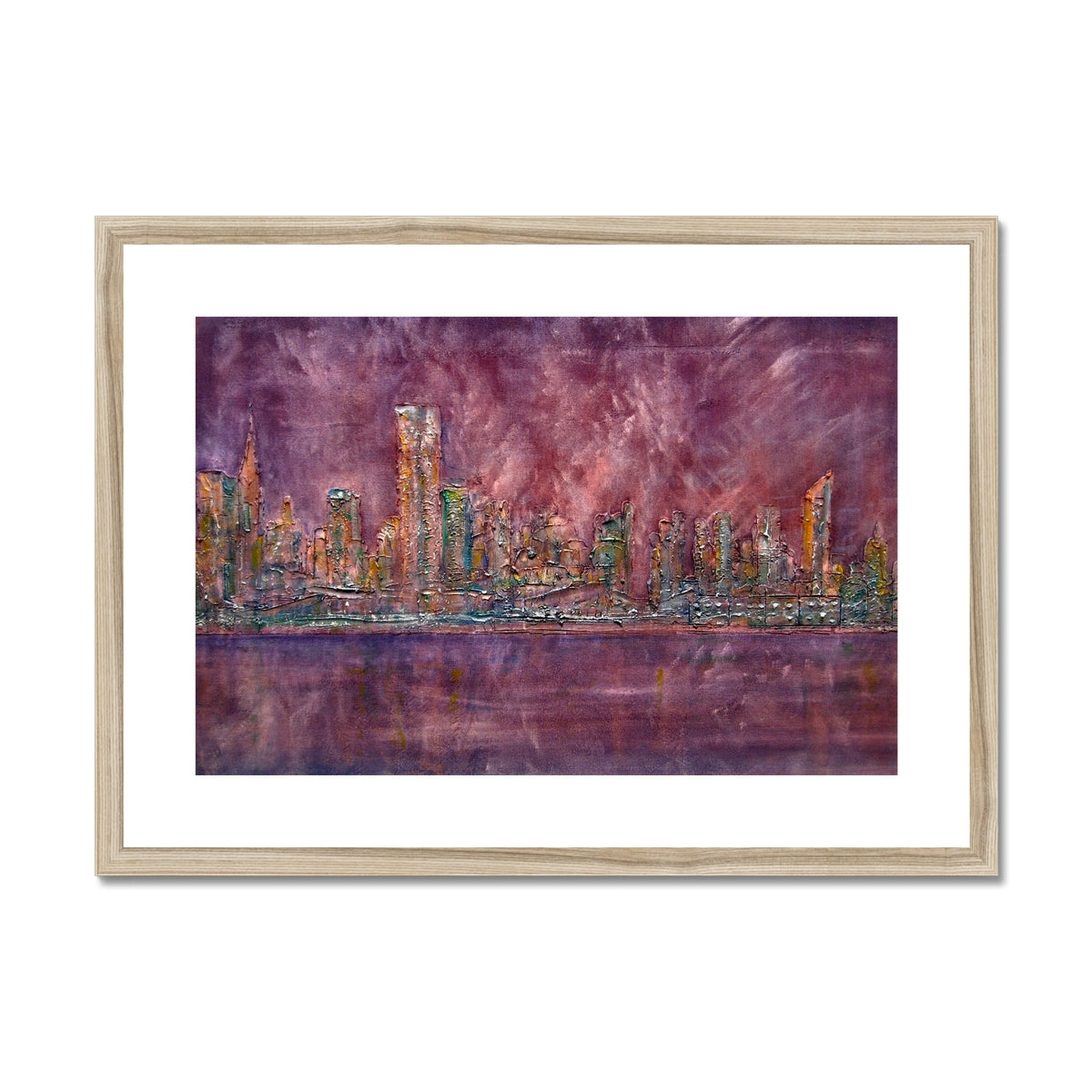 East Side Snow New York Painting | Framed & Mounted Prints From Scotland