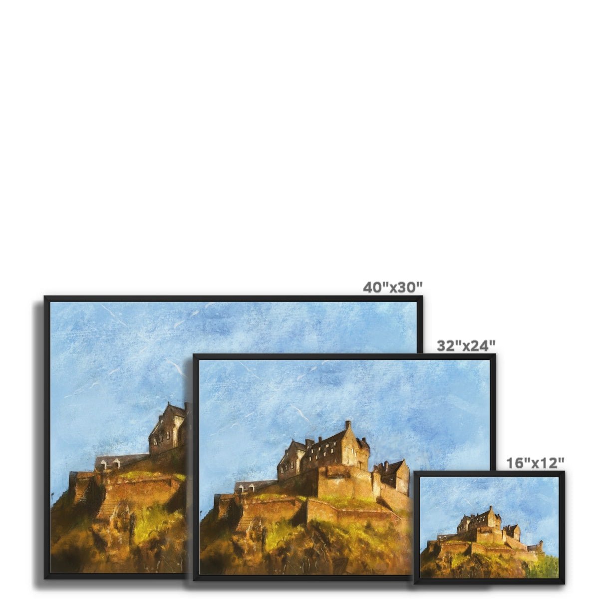 Edinburgh Castle Painting | Framed Canvas Prints From Scotland