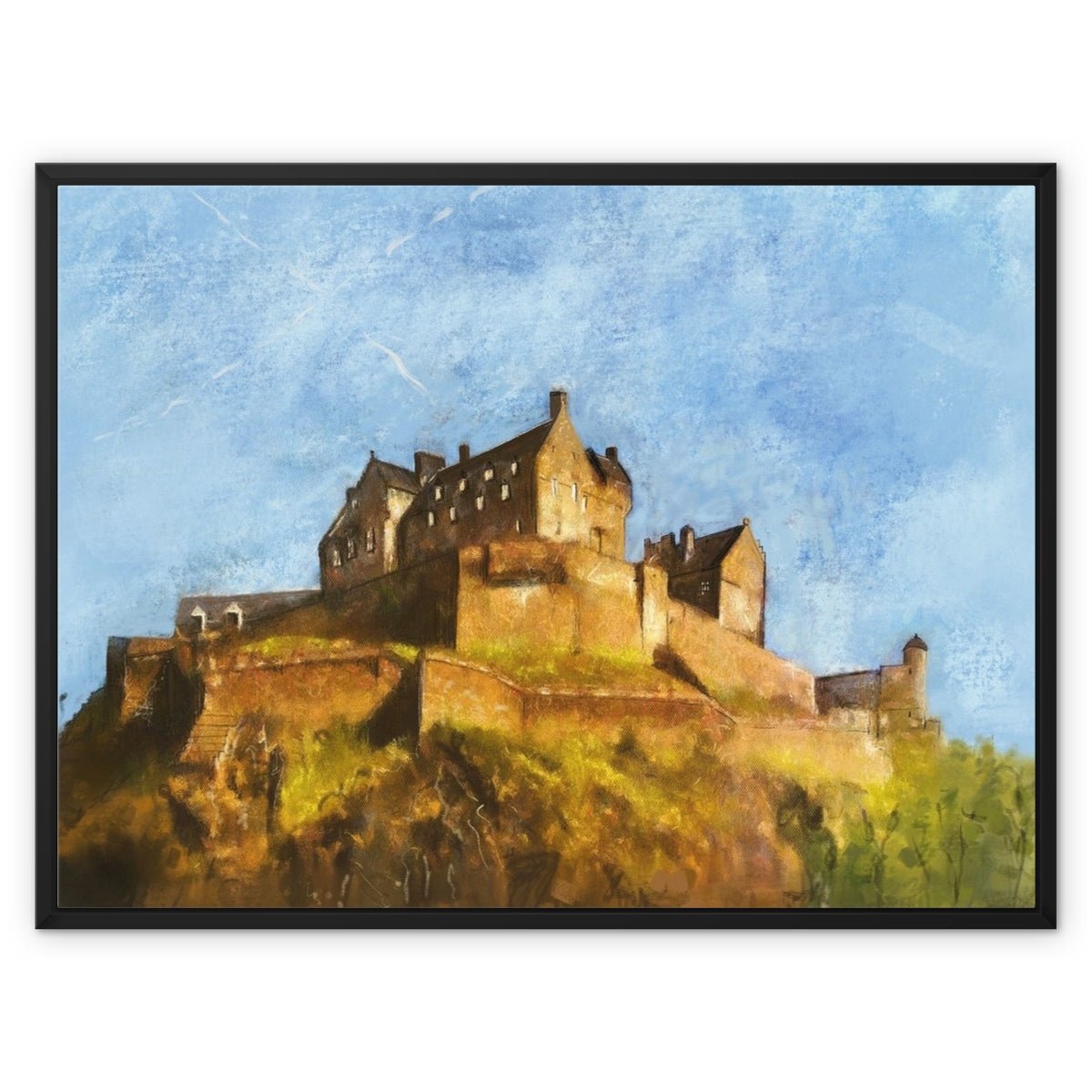 Edinburgh Castle Painting | Framed Canvas From Scotland