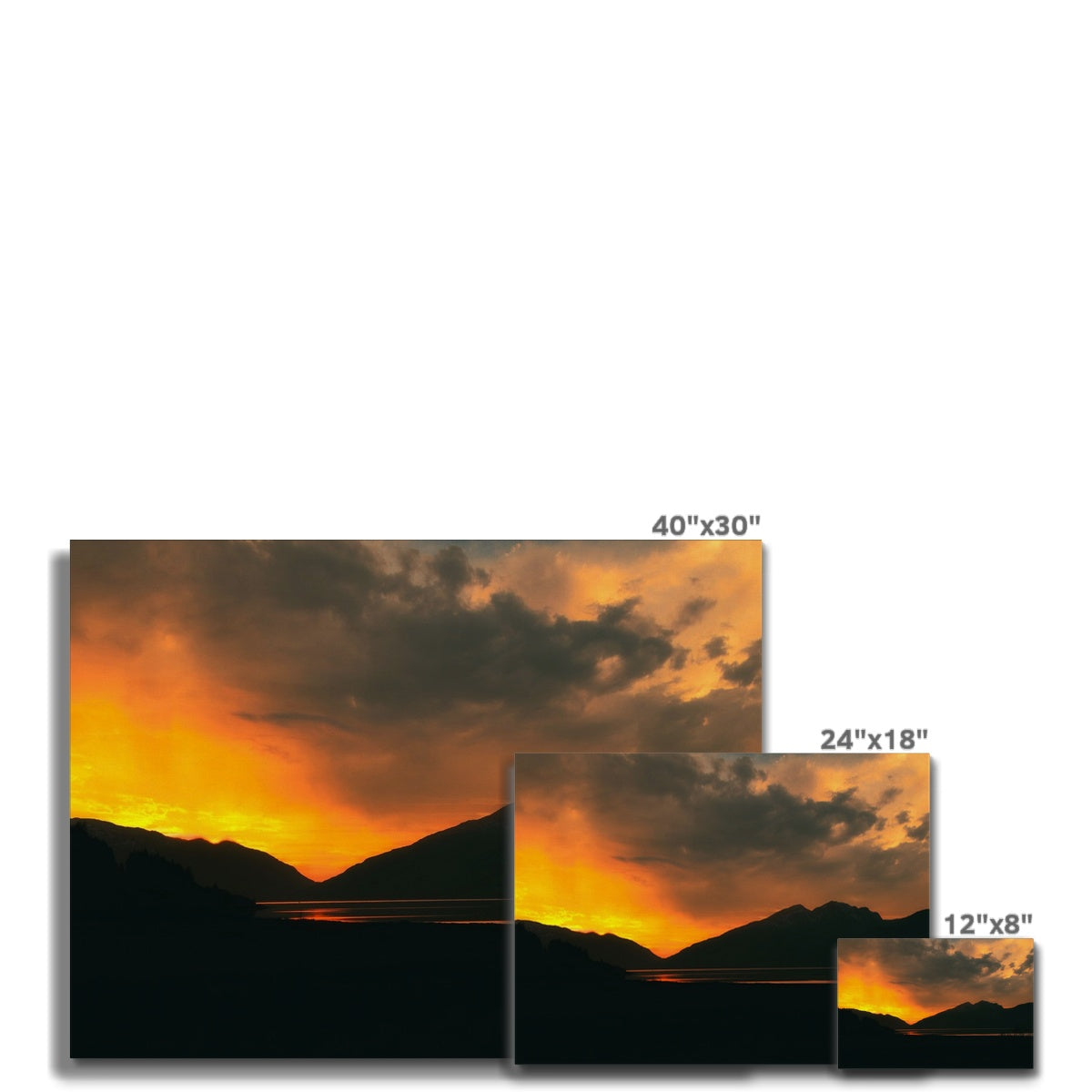 Loch Leven Sunset Glencoe Scottish Landscape Photography | Canvas