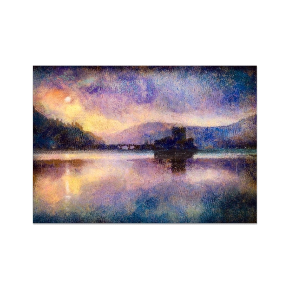 Eilean Donan Castle Moonlight Painting | Fine Art Prints From Scotland