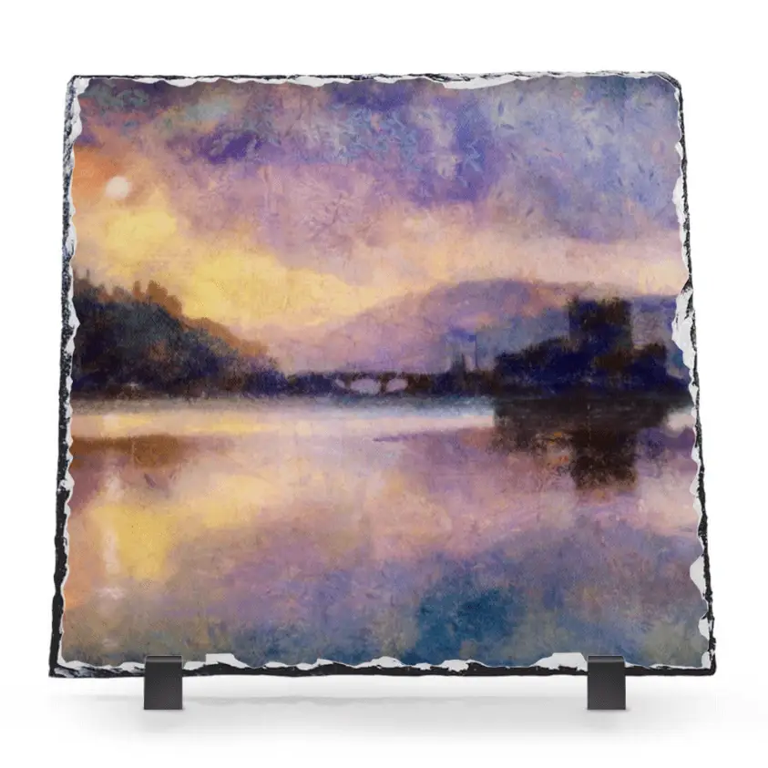 Kevin Hunter Scottish Slate Art Eilean Donan Castle