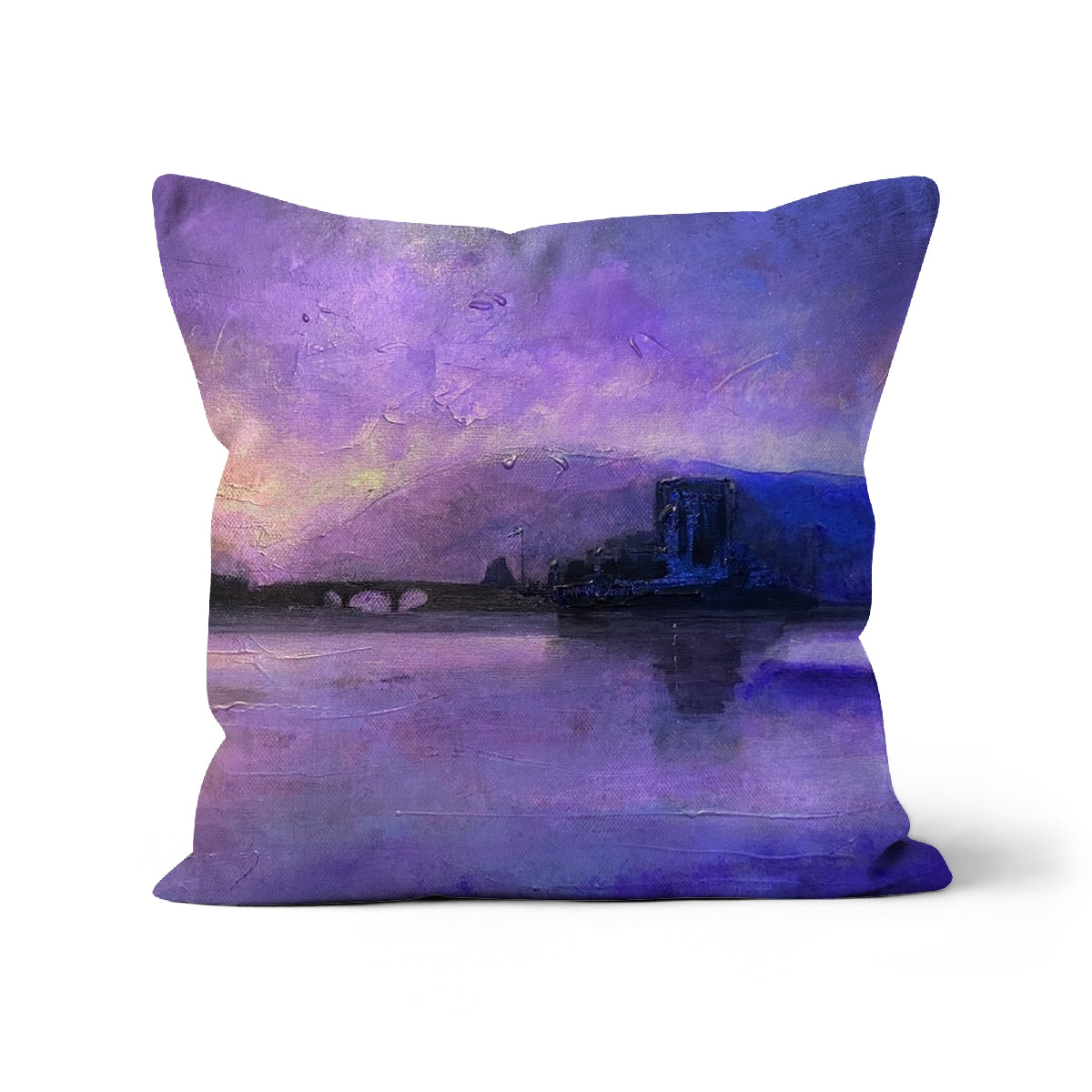 Eilean Donan Castle Moonset Art Gifts Cushion