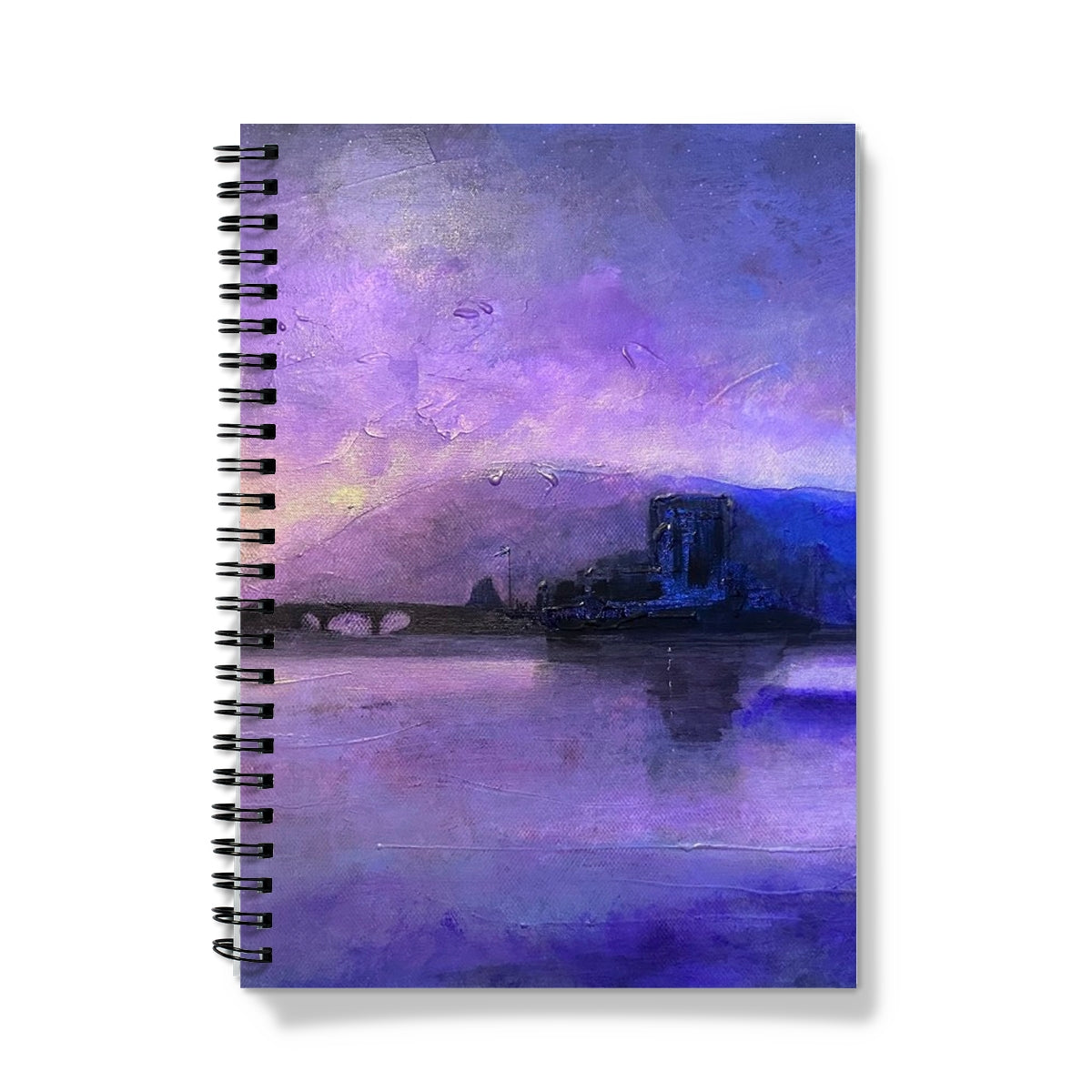 Eilean Donan Castle Moonset Art Gifts Notebook