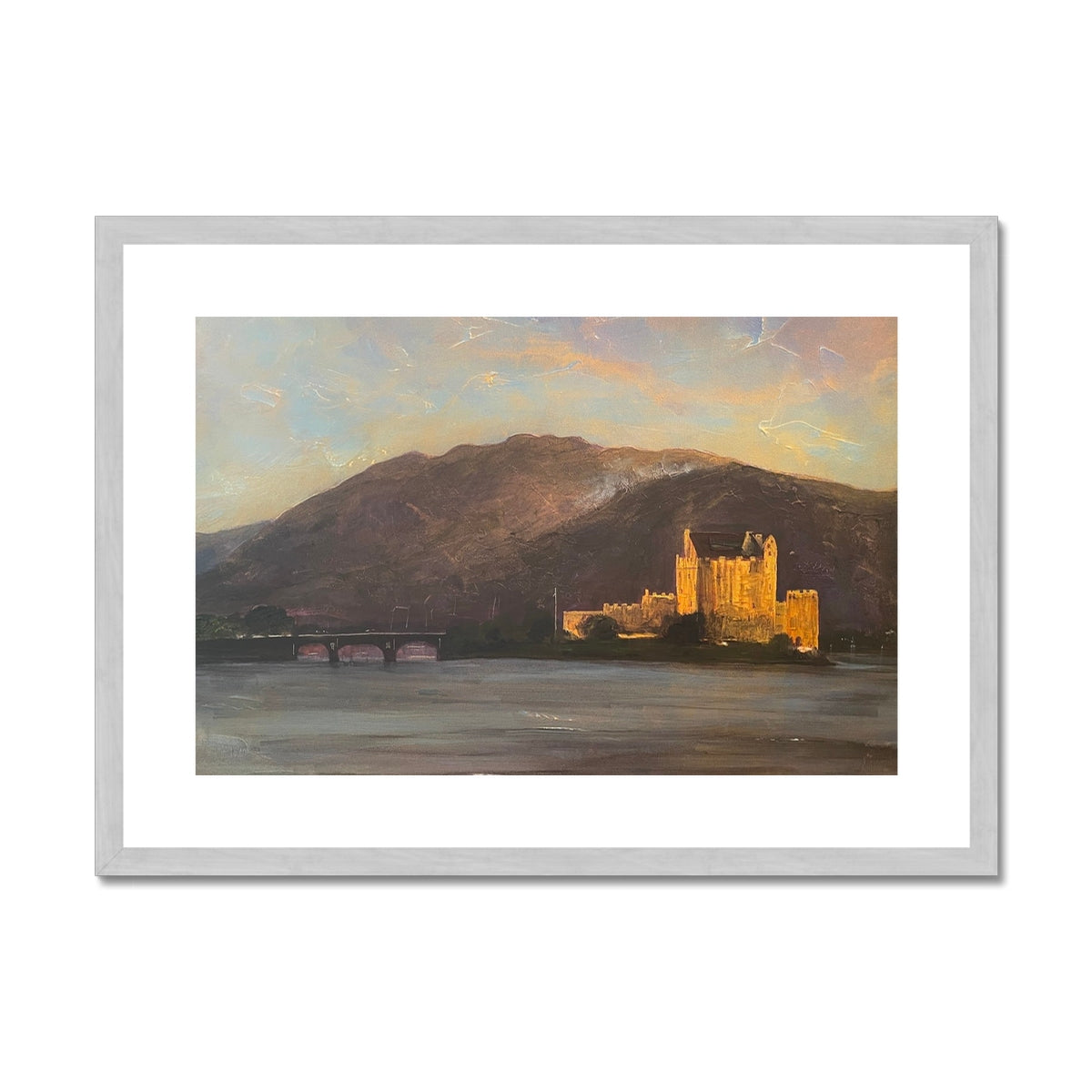 Eilean Donan Castle Painting | Antique Framed & Mounted Prints From Scotland