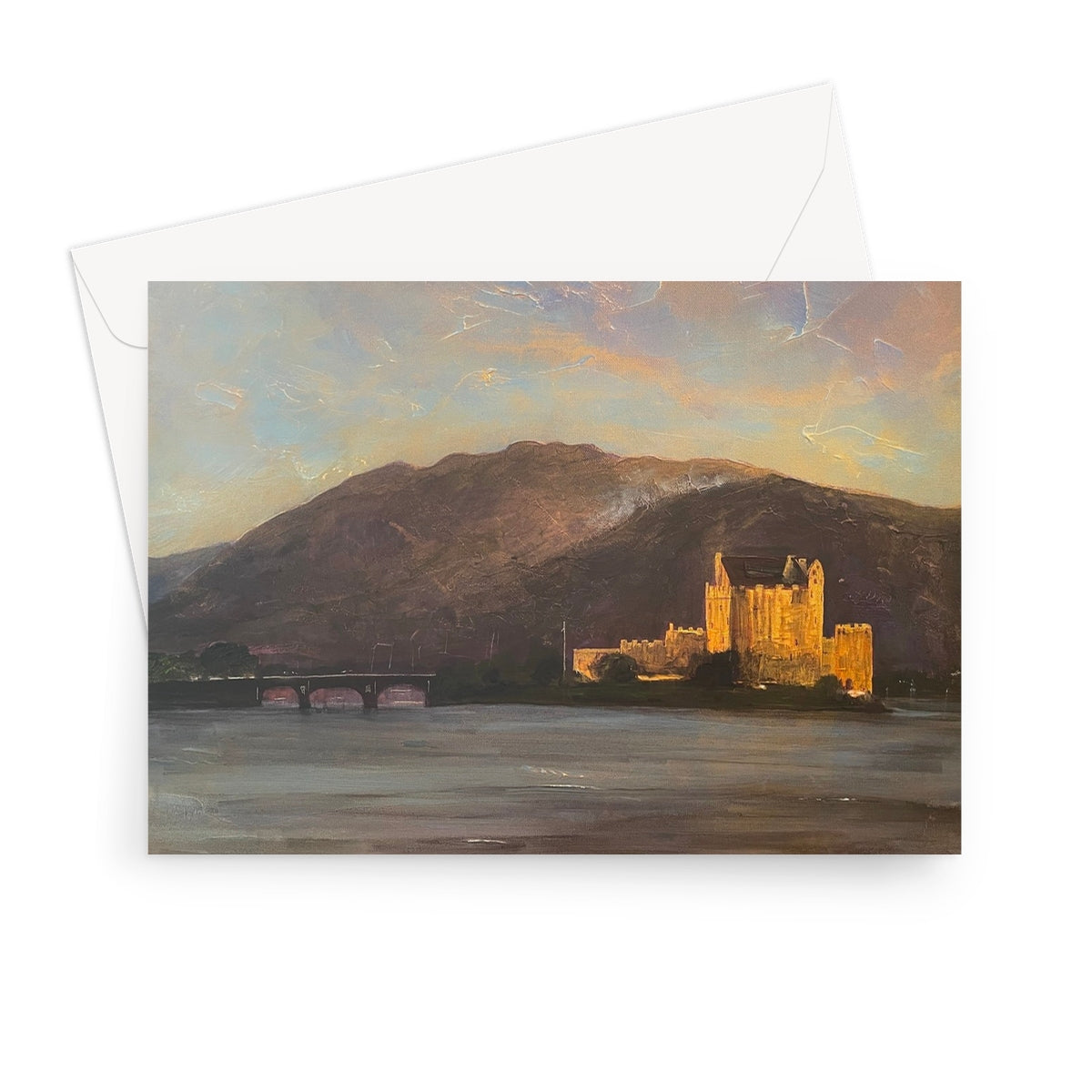 Eilean Donan Castle Scottish Art Gifts Greeting Card