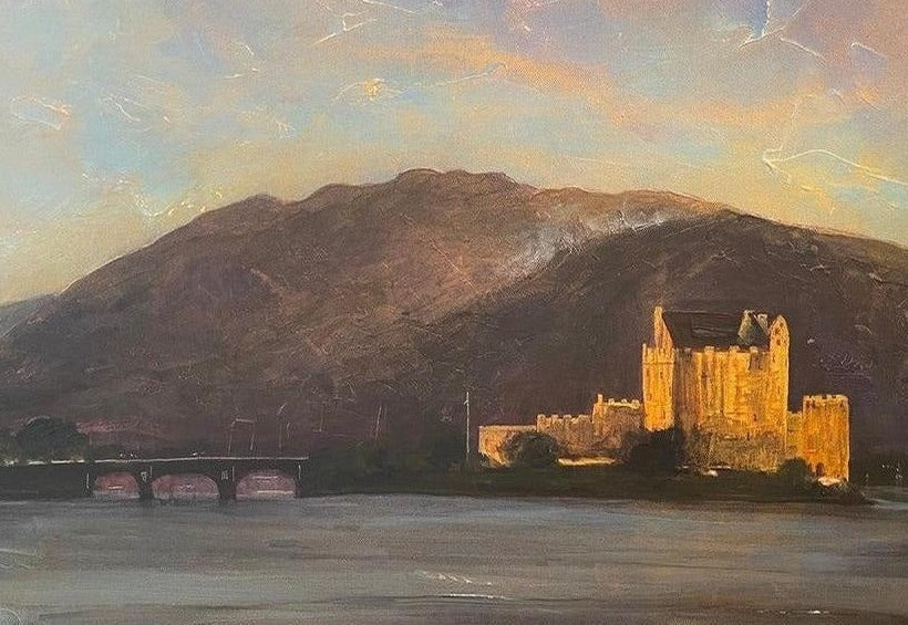 Eilean Donan Castle Scottish Landscape Painting