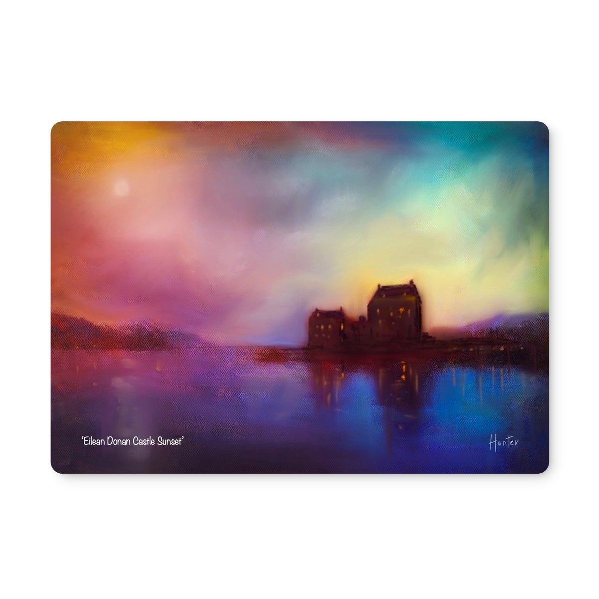 Eilean Donan Castle Sunset Art Gifts Placemat