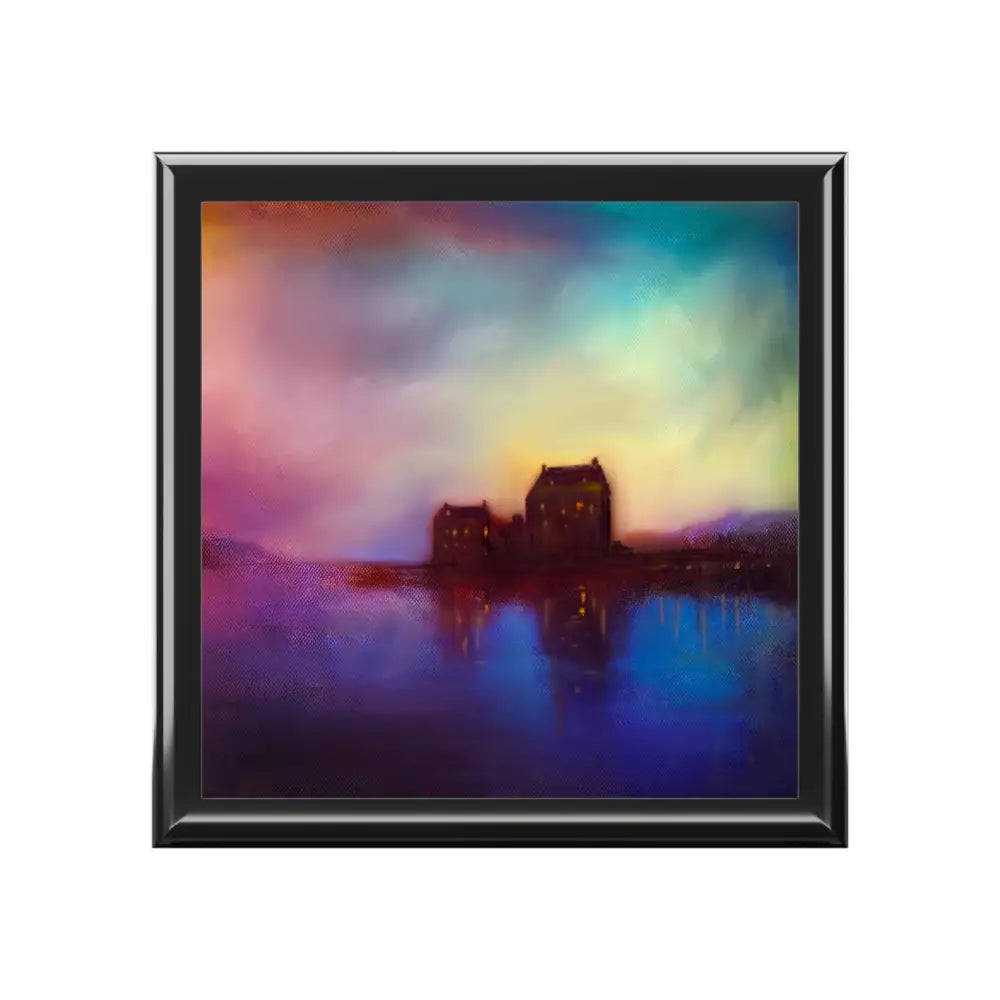 Eilean Donan Castle Sunset Art Jewellery Box