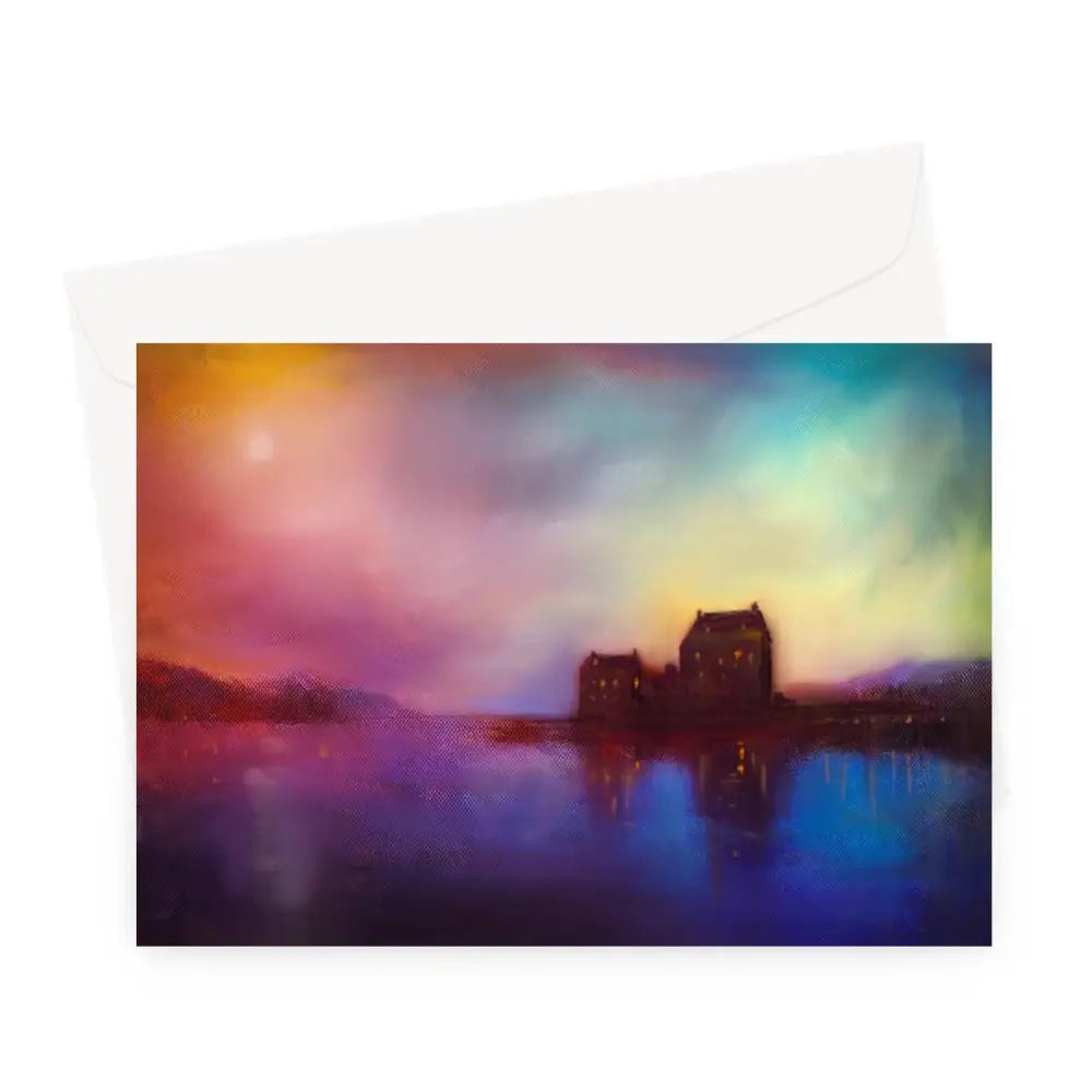 Eilean Donan Castle Sunset Greeting Card