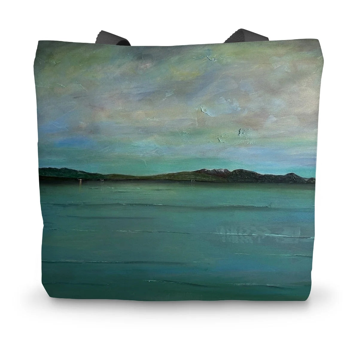 An Emerald Loch Lomond Canvas Tote Bag - Lochs & Mountains Art Gallery Scotland Worldwide Shipping Scottish and Paintings Prints by Artist