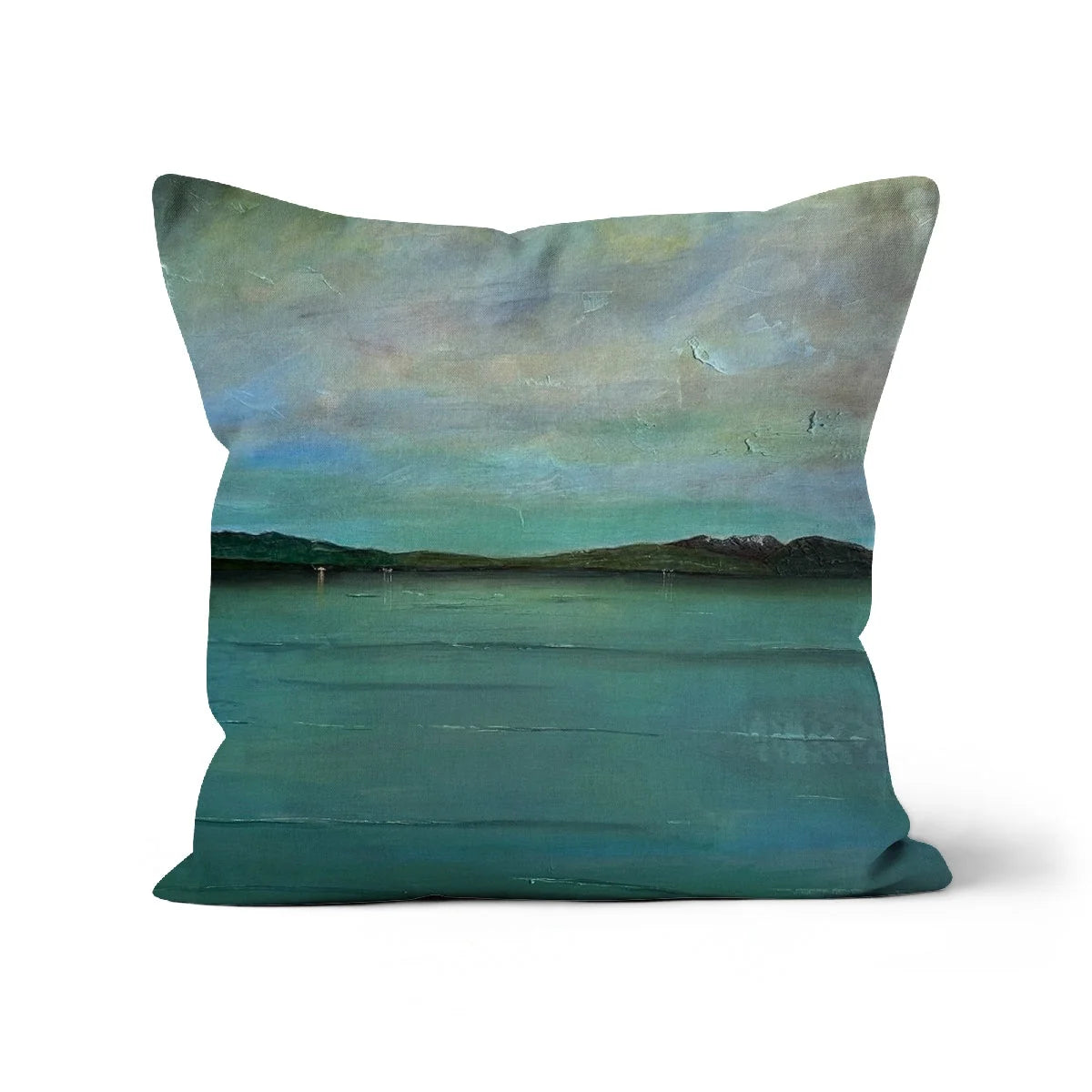An Emerald Loch Lomond Cushion - Lochs & Mountains Art Gallery Scotland Worldwide Shipping Scottish and Paintings Prints by Artist Hunter