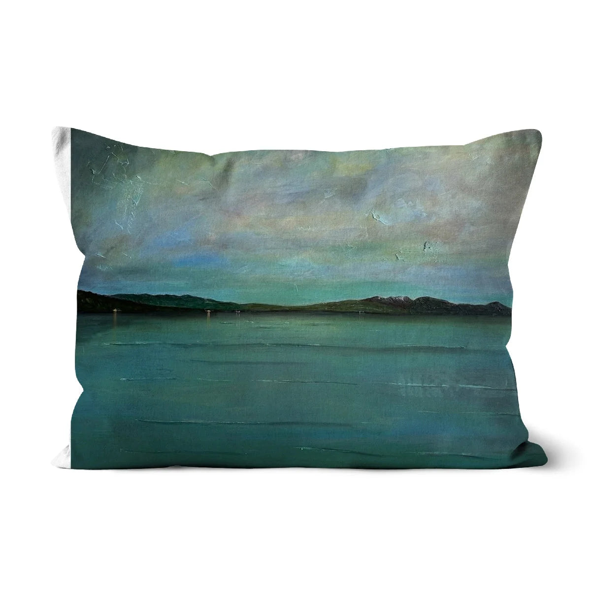 An Emerald Loch Lomond Cushion - Lochs & Mountains Art Gallery Scotland Worldwide Shipping Scottish and Paintings Prints by Artist Hunter