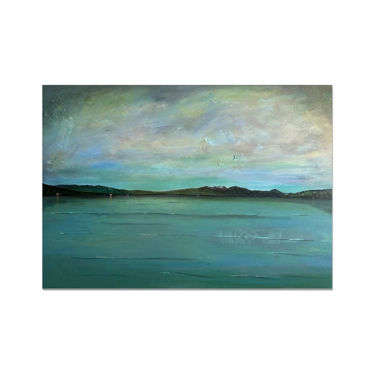 An Emerald Loch Lomond Fine Art Print - Lochs & Mountains Gallery Scotland Worldwide Shipping Scottish and Paintings Prints by Artist Hunter