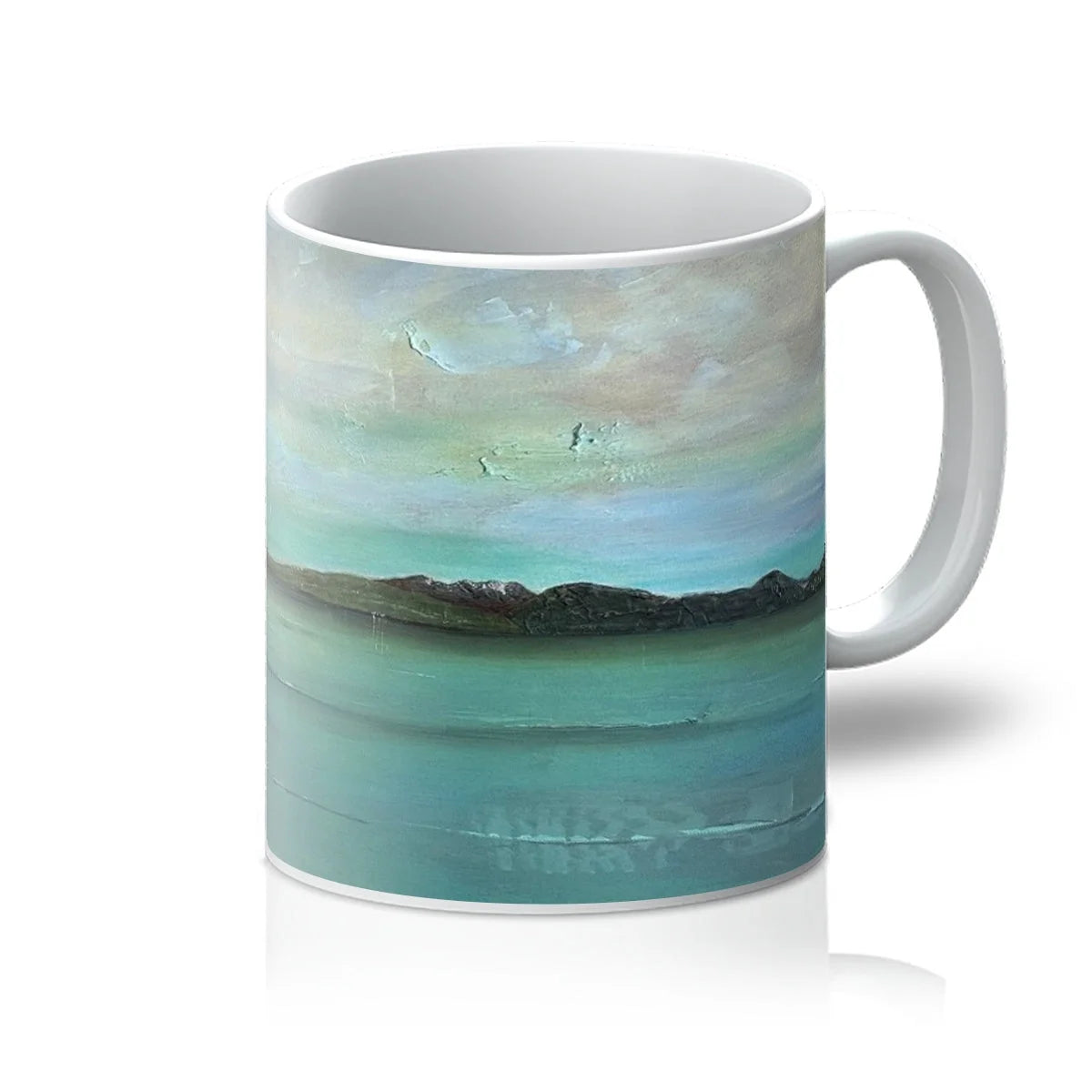 An Emerald Loch Lomond Mug - Lochs & Mountains Art Gallery Scotland Worldwide Shipping Scottish and Paintings Prints by Artist Hunter