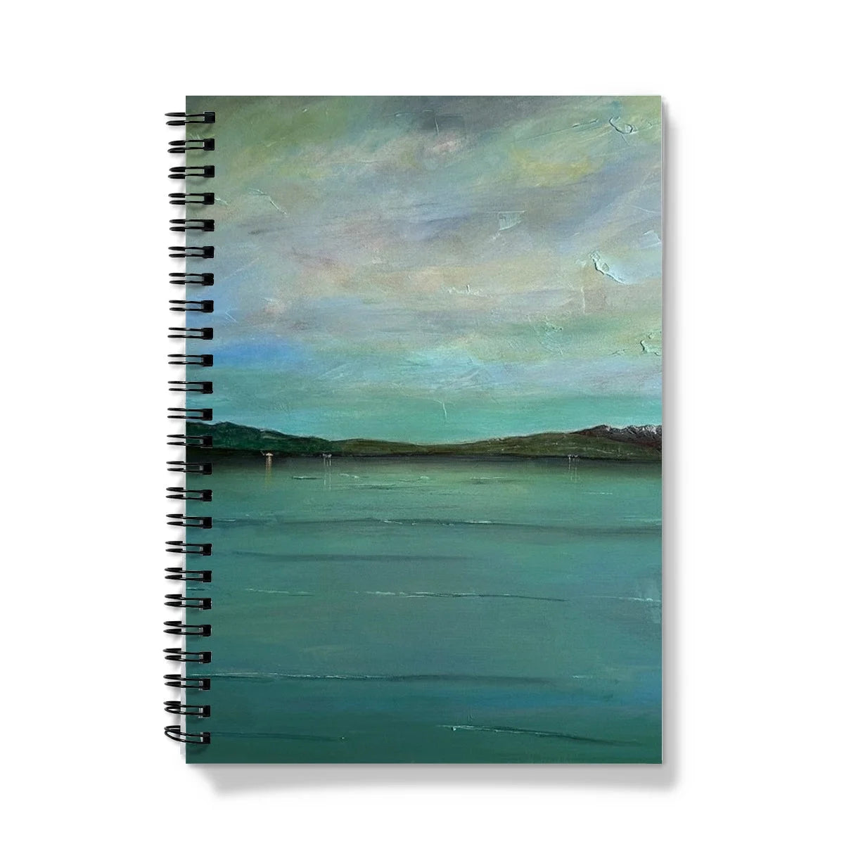 An Emerald Loch Lomond Notebook - Lochs & Mountains Art Gallery Scotland Worldwide Shipping Scottish and Paintings Prints by Artist Hunter