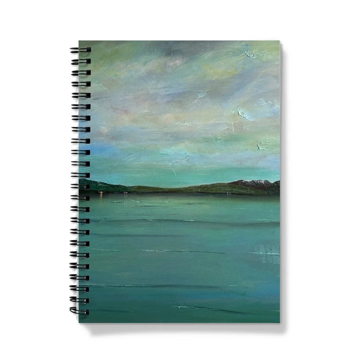 An Emerald Loch Lomond Notebook - Lochs & Mountains Art Gallery Scotland Worldwide Shipping Scottish and Paintings Prints by Artist Hunter