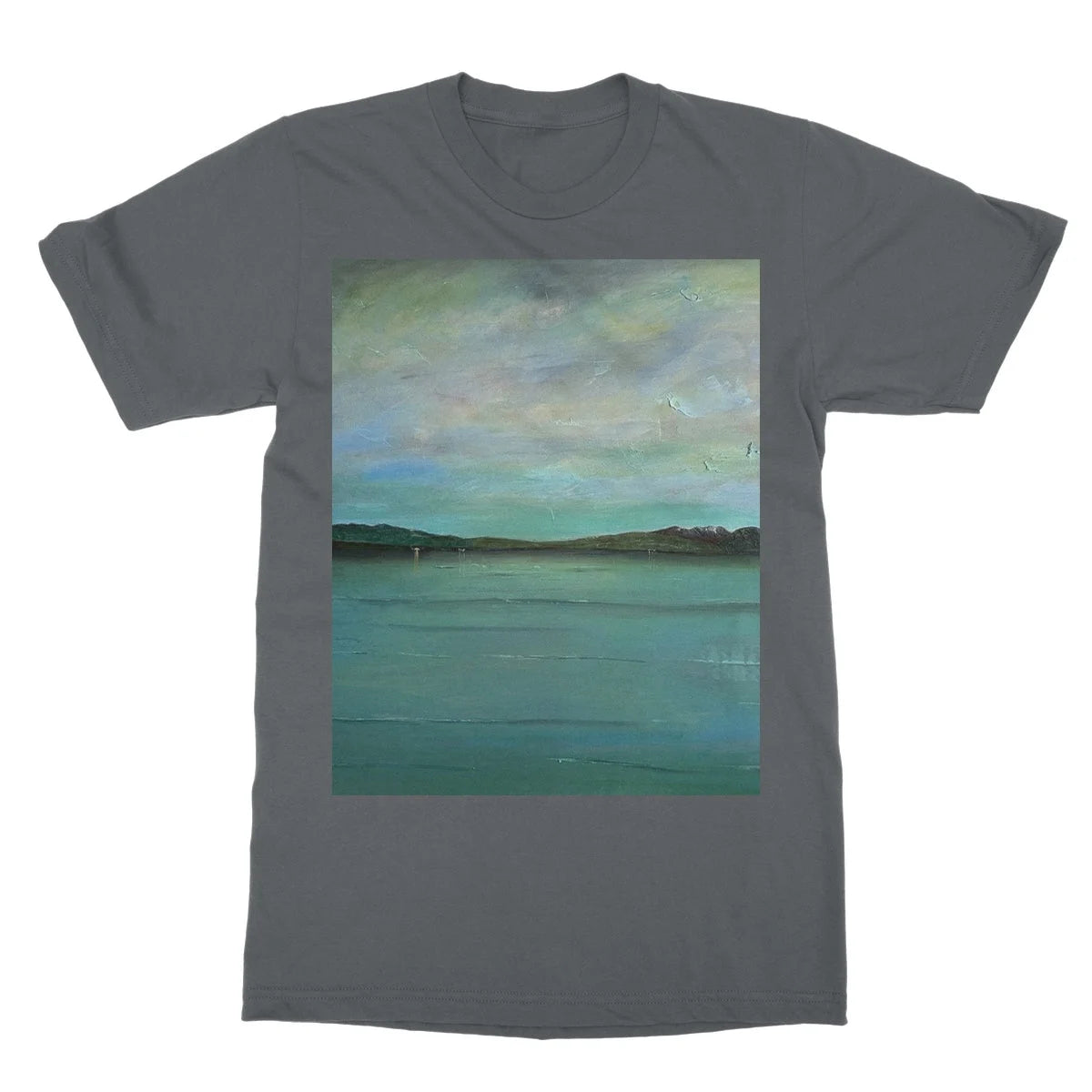 An Emerald Loch Lomond Softstyle T-shirt - Lochs & Mountains Art Gallery Scotland Worldwide Shipping Scottish and Paintings Prints