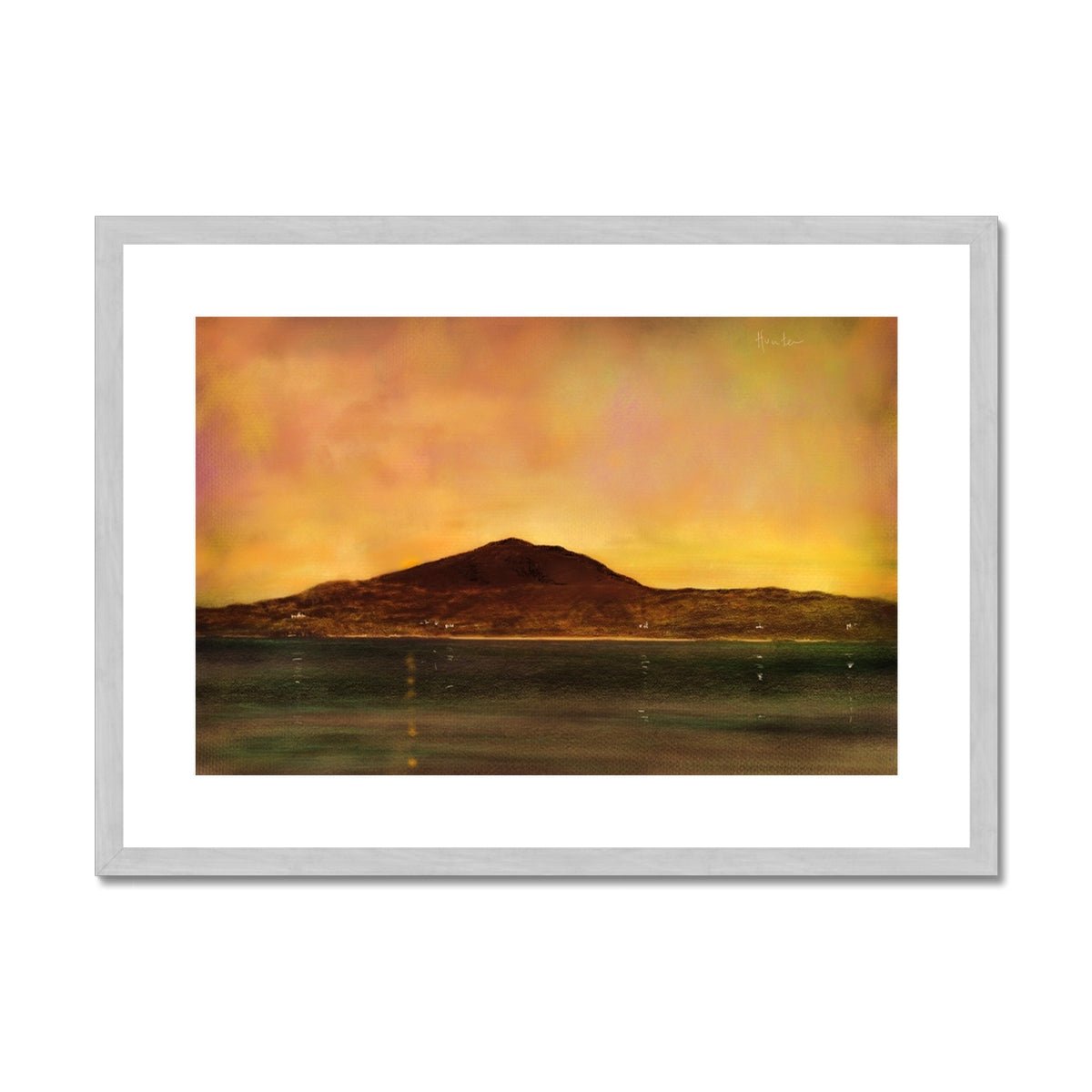 Eriskay Dusk Painting | Antique Framed & Mounted Prints From Scotland