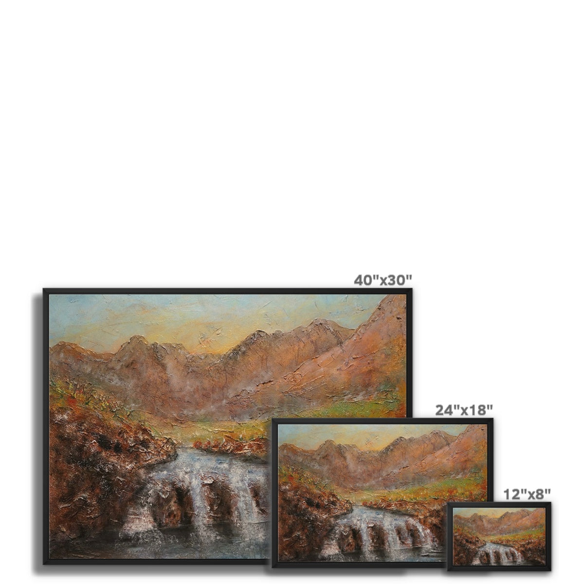 Fairy Pools Dawn Framed Canvas