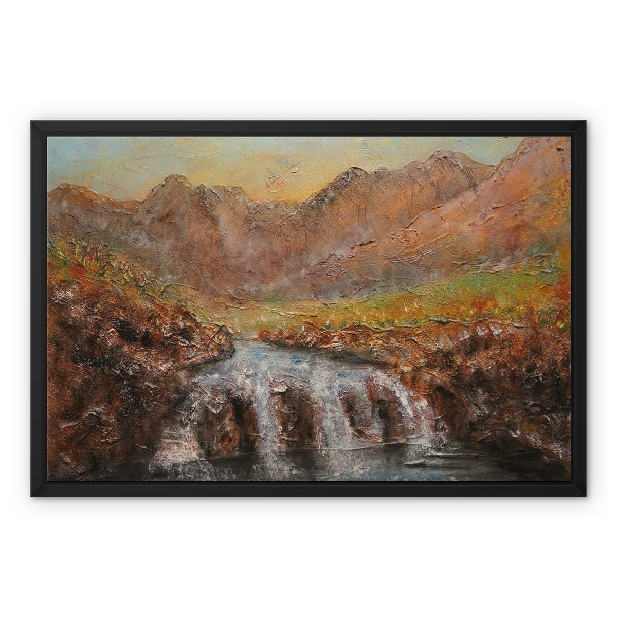Fairy Pools Dawn Framed Canvas