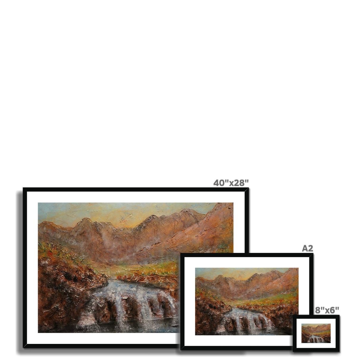 Fairy Pools Dawn Framed & Mounted Print