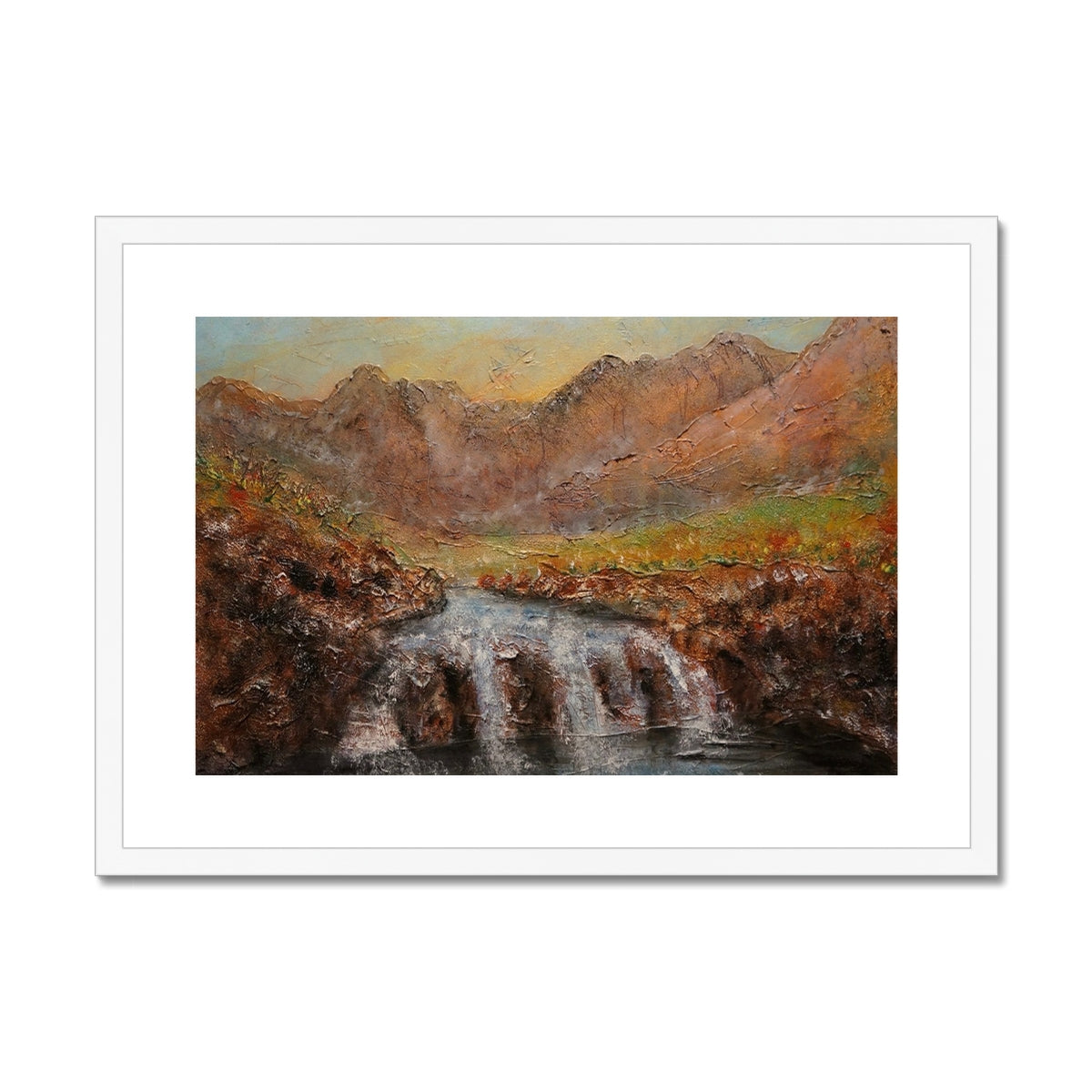 Fairy Pools Dawn Framed & Mounted Print