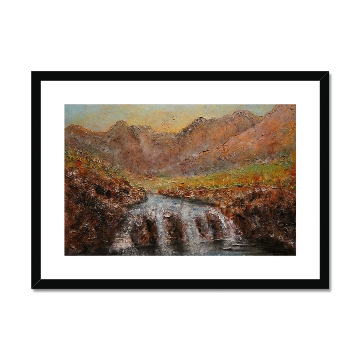 Fairy Pools Dawn Framed & Mounted Print