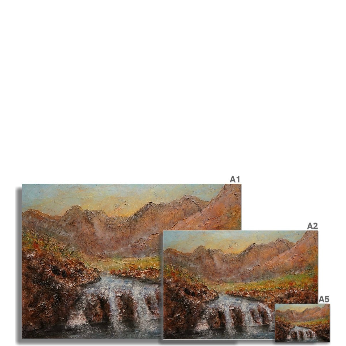 Fairy Pools Dawn Skye Painting Scotland | Signed Scottish Fine Art Prints