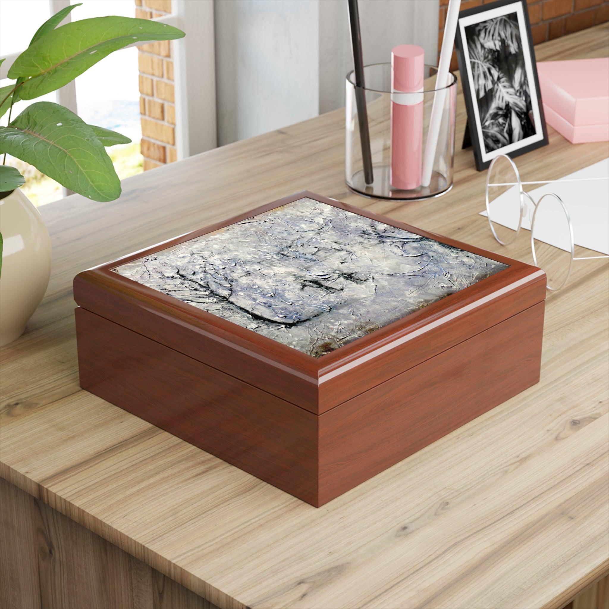 Father Daughter Snow | Art Jewelry Box | Scotland