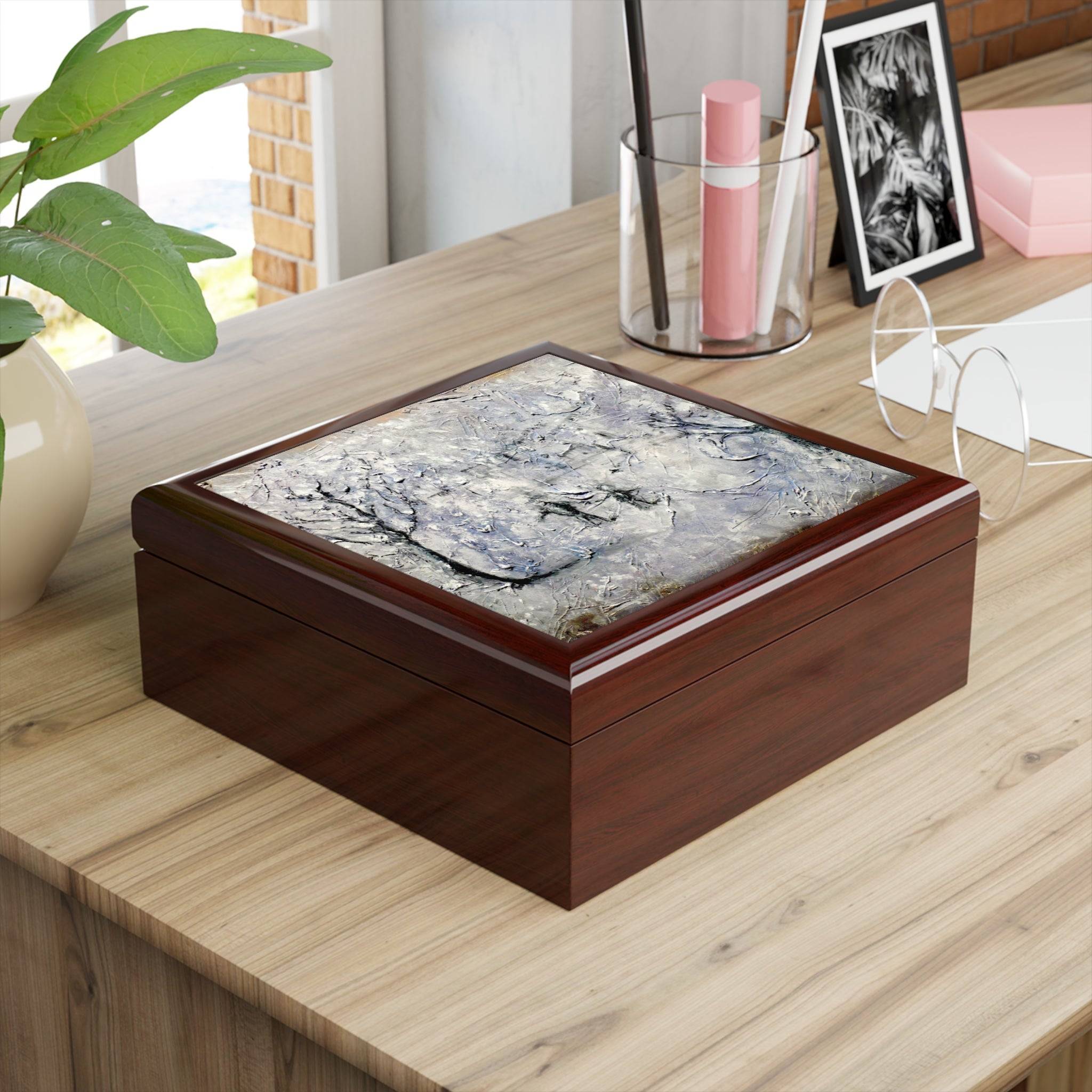 Father Daughter Snow | Art Jewelry Box | Scotland