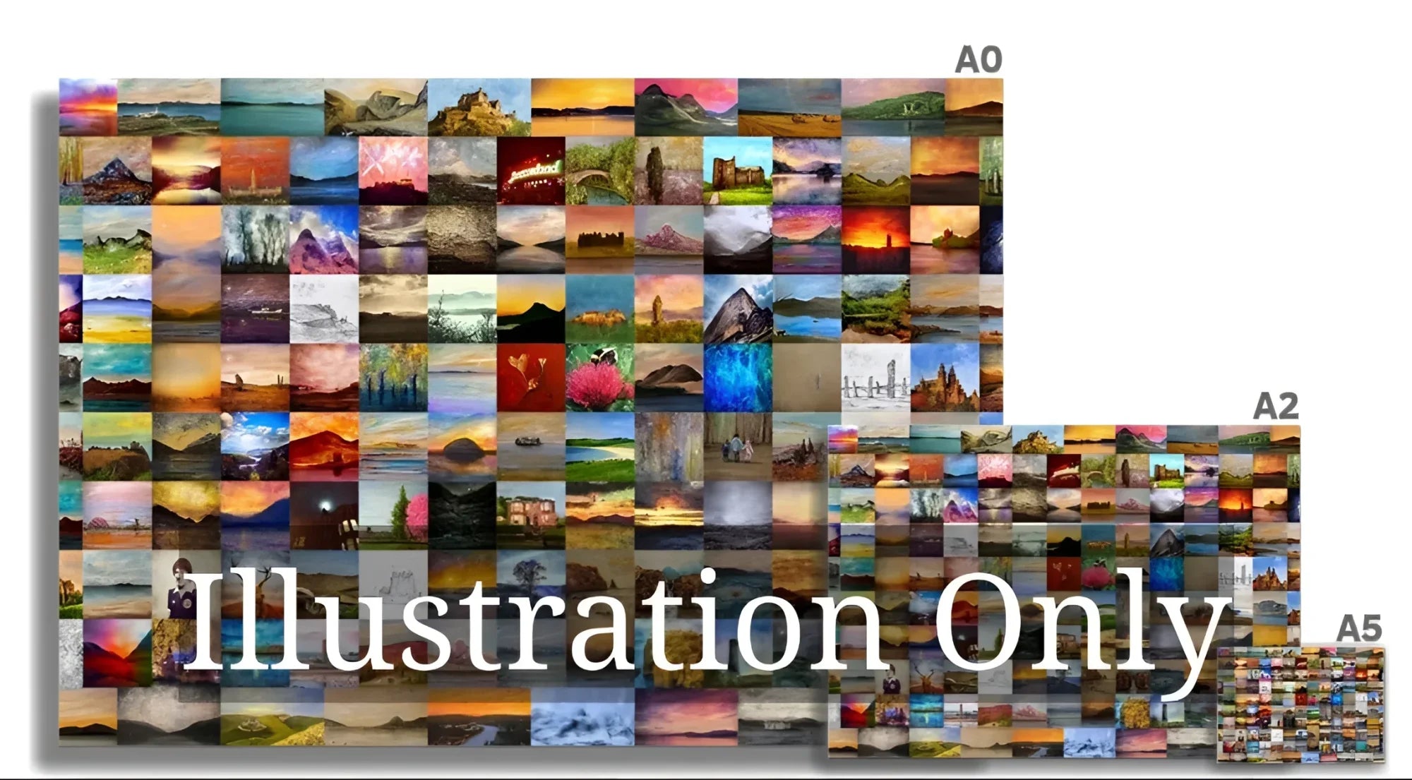 Fine Art Prints Giclee - Quick Buy Scotland Worldwide Shipping Collage Landscape Paintings Kevin Hunter Portfolio