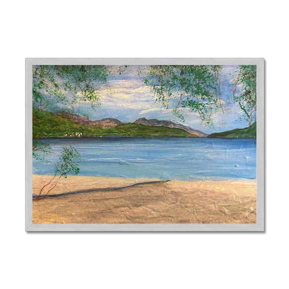 Firkin Point Loch Lomond Antique Framed Print - Lochs & Mountains Art Gallery Scotland Worldwide Shipping Scottish and Paintings Prints