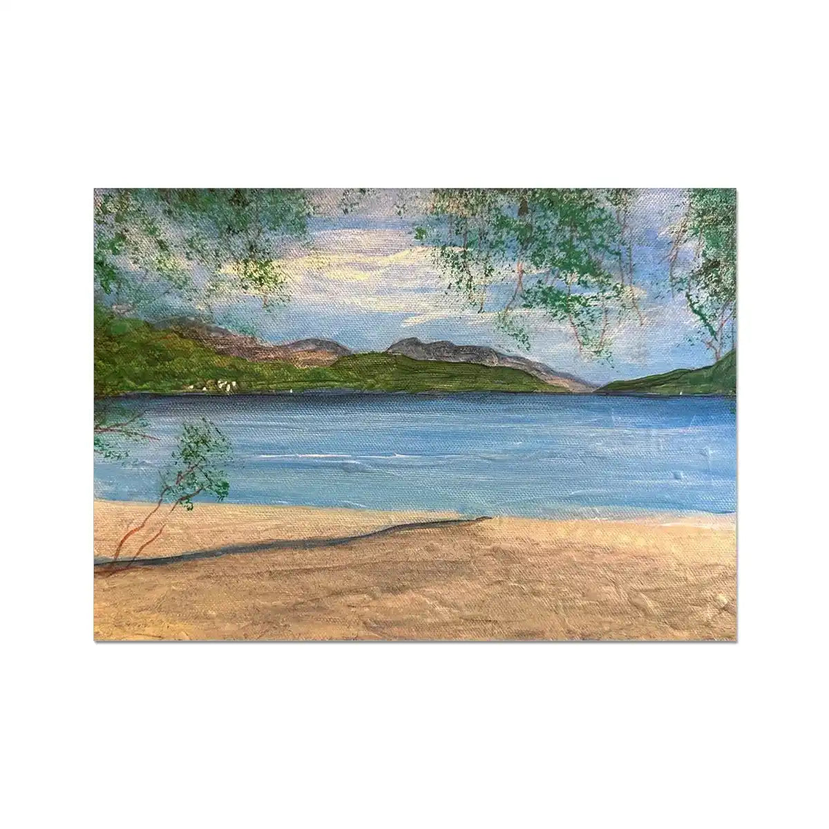Firkin Point Loch Lomond Fine Art Print - Lochs & Mountains Gallery Scotland Worldwide Shipping Scottish and Paintings Prints by Artist