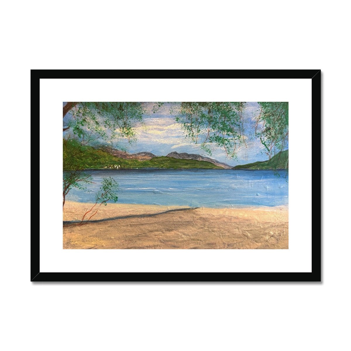 Firkin Point Loch Lomond Painting | Framed & Mounted Prints From Scotland