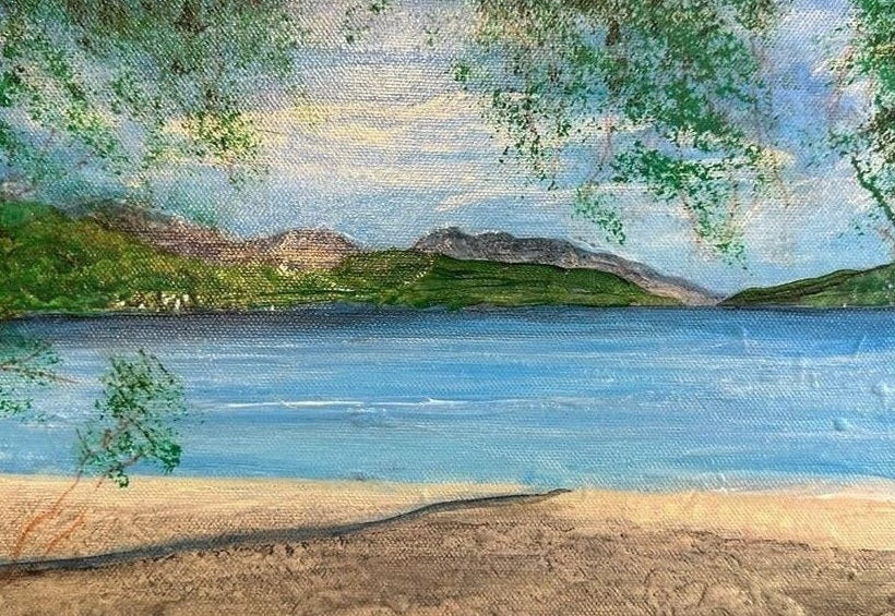 Firkin Point Loch Lomond Scottish Landscape Painting