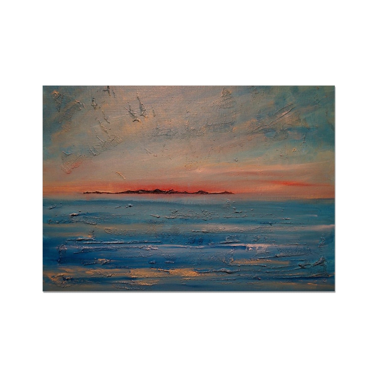 Gigha Sunset Painting | Signed Art Prints From Scotland | By Scottish Artist Hunter