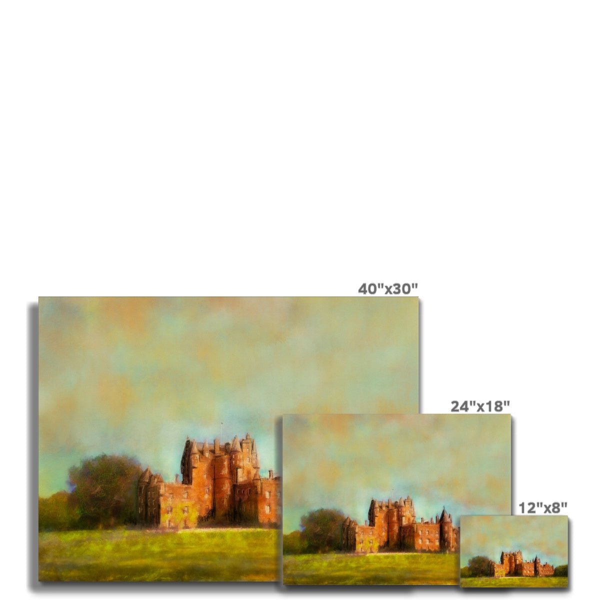 Glamis Castle Painting | Canvas From Scotland