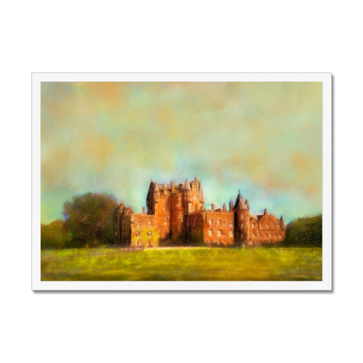 Glamis Castle Painting | Framed Prints From Scotland