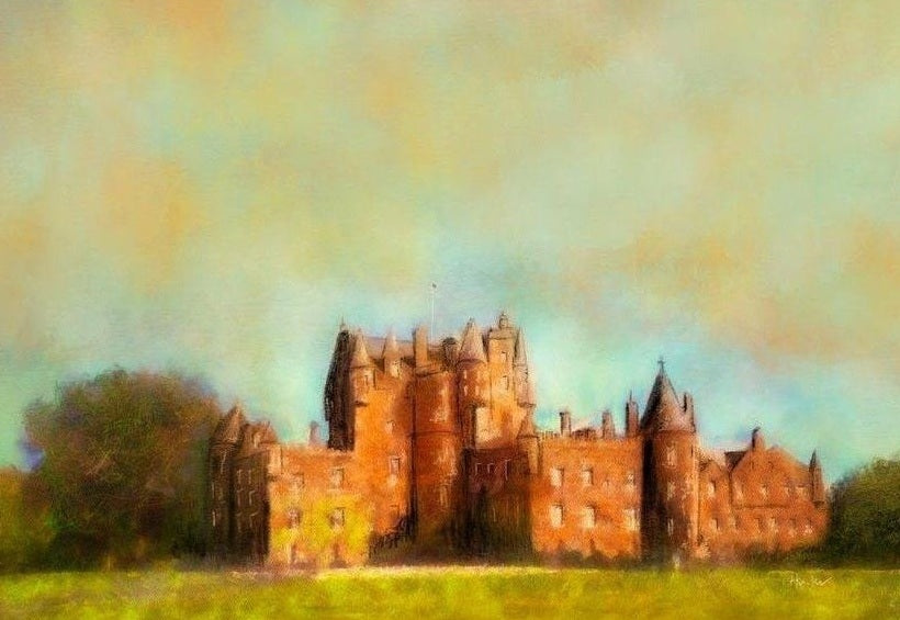 Glamis Castle Scottish Landscape Painting