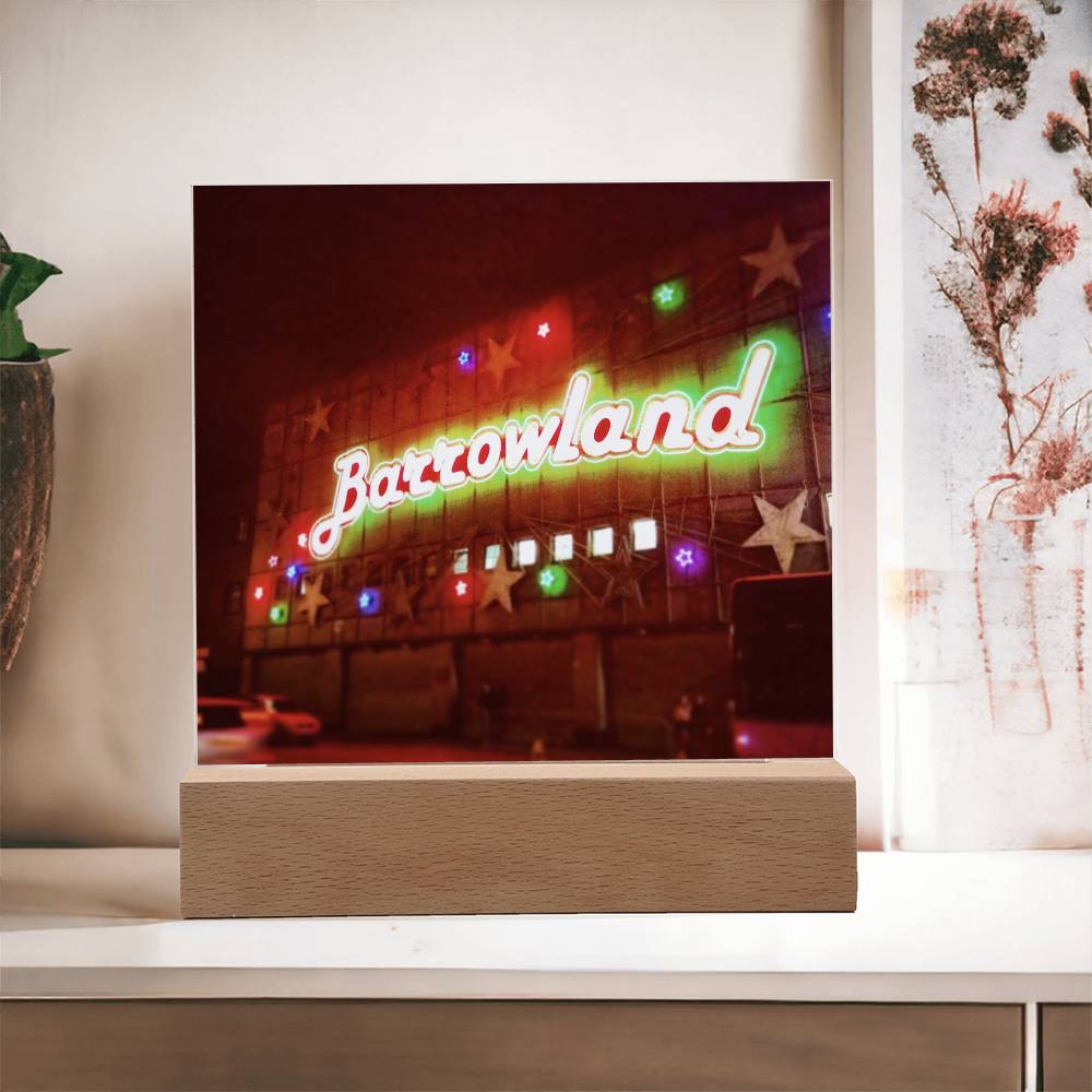 Glasgow Barrowlands illuminated Neon Acrylic Art Plaque