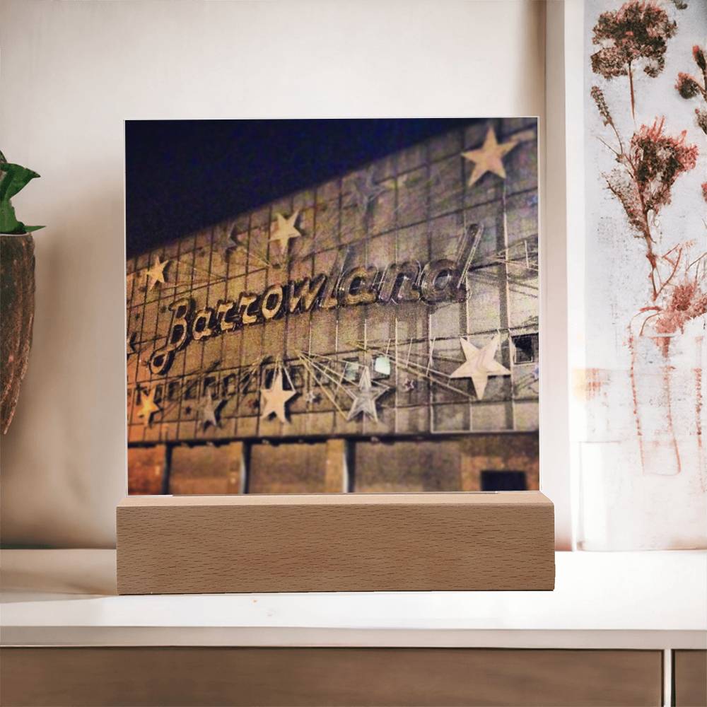 Glasgow Barrowlands Shows Over illuminated Neon Acrylic Art Plaque