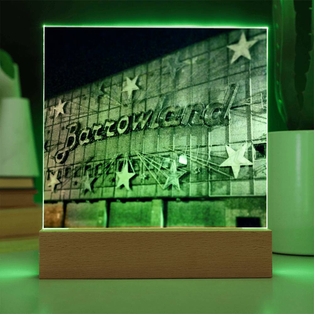 Glasgow Barrowlands Shows Over illuminated Neon Acrylic Art Plaque