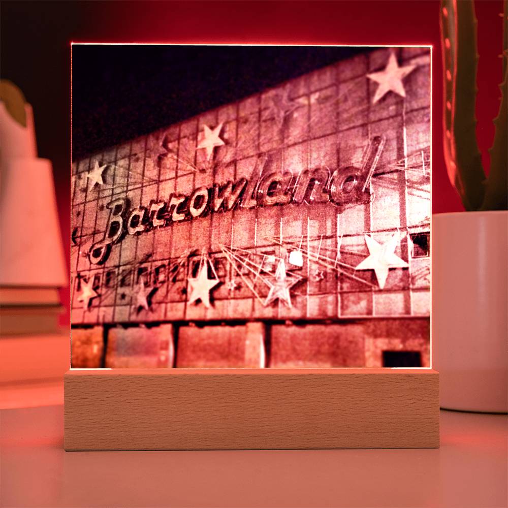 Glasgow Barrowlands Shows Over illuminated Neon Acrylic Art Plaque