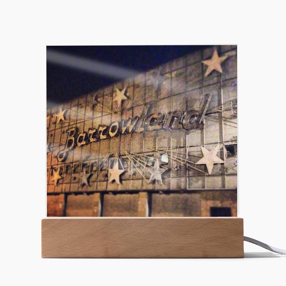 Glasgow Barrowlands Shows Over illuminated Neon Acrylic Art Plaque