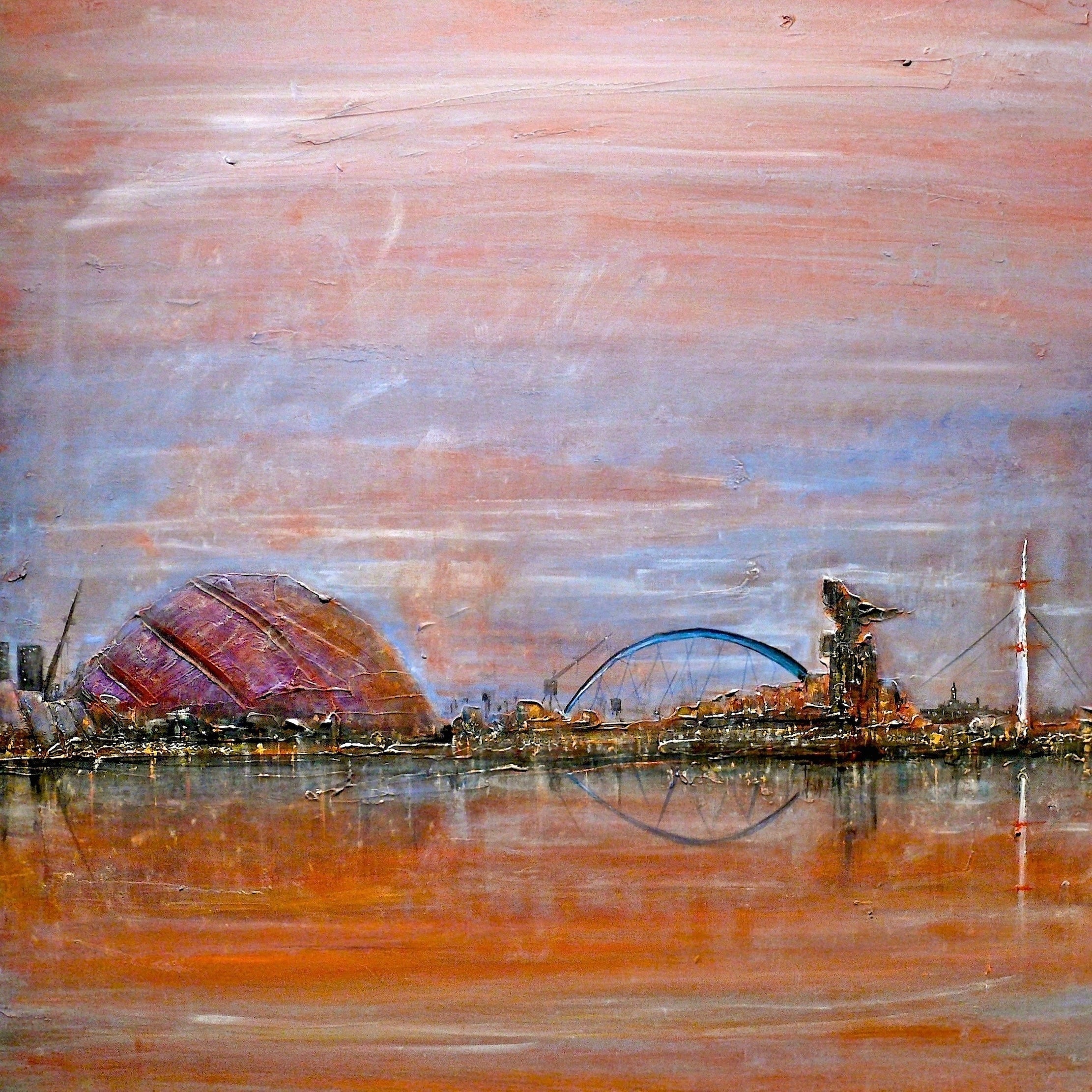 Glasgow Harbour Scottish Landscape Painting